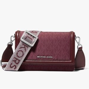 NWT Michael Kors Wine Crossbody Bag